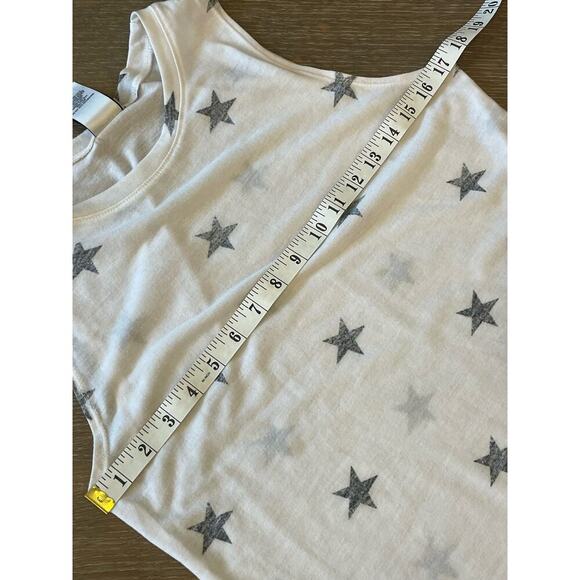 MODERN LUX White Star Patriotic Tank Top Shirt Tee T-shirt Women's M - Picture 6 of 7